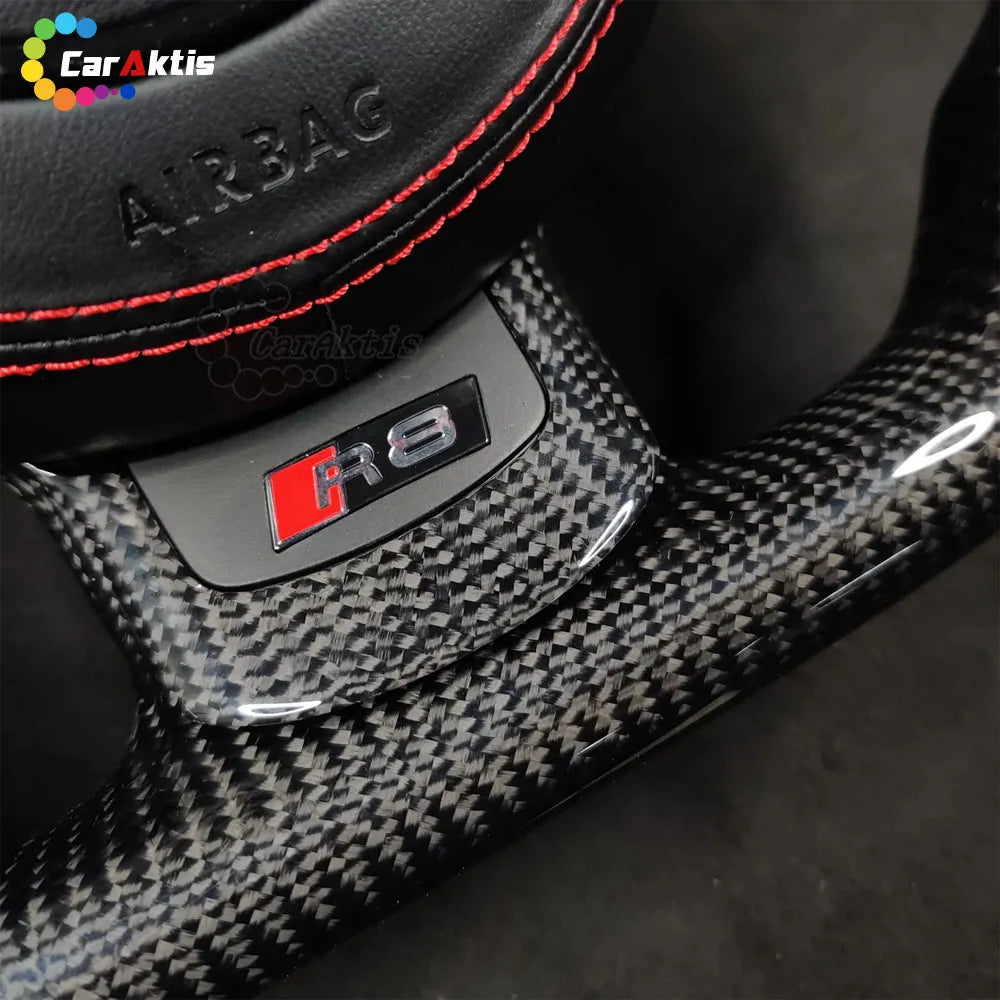 Audi R8 TT Custom Carbon Fiber Steering Wheel