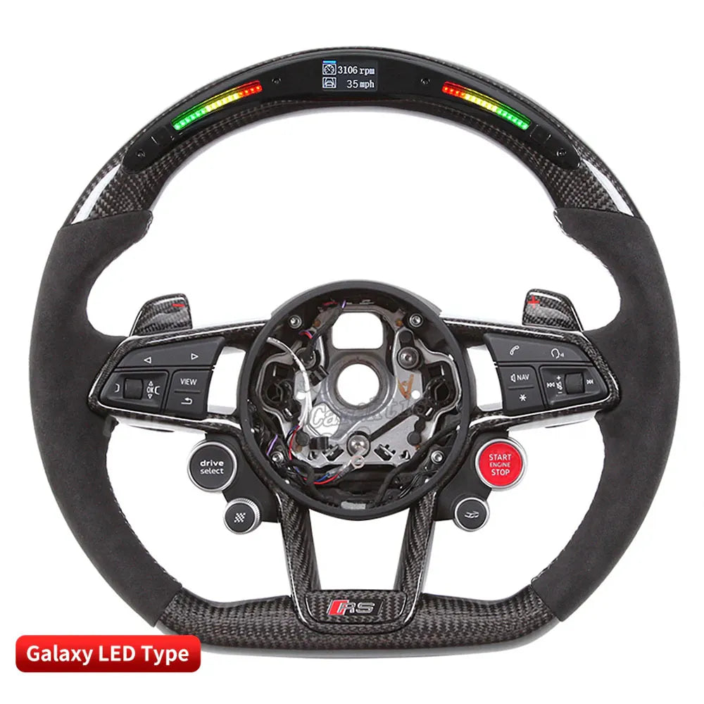Audi R8 TT Custom Carbon Fiber Steering Wheel