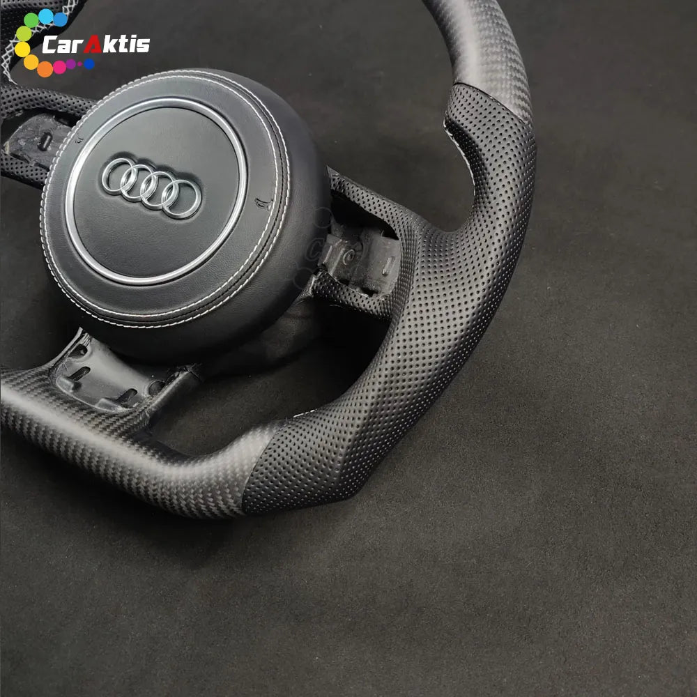 Audi R8 TT TTS TTRS Custom Carbon Fiber Steering Wheel