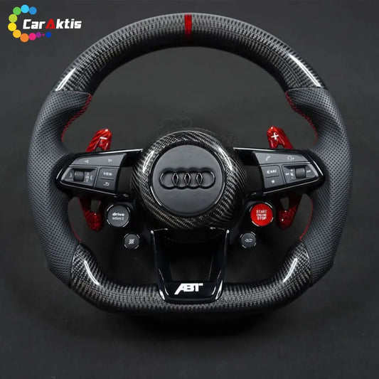 2016-2024 Audi R8 TT TTS TTRS Custom Carbon Fiber Steering Wheel