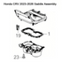 Full view of the caraktis center console assembly kit for Honda CR-V 6th Gen.