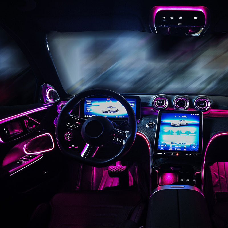 64 Colors LED Ambient Light For Mercedes-Benz W206 C-Class Coupe AMG C200L C260L 2022-2024  Automotive Interior Decoration