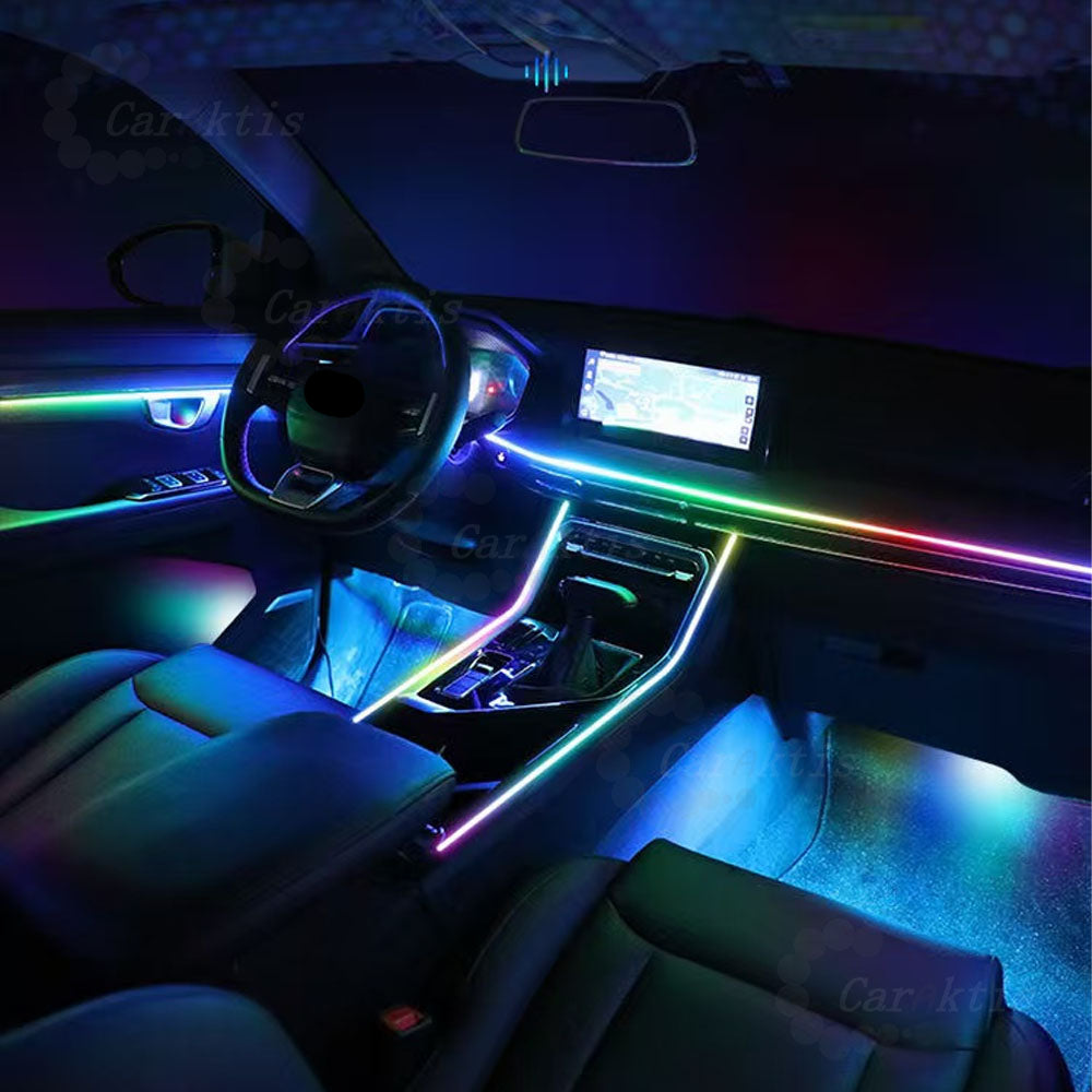 CarAkits Car Interior Refit LED Ambient Light For Volvo S60 V60 2018-2022 Dynamic Symphony Automotive Decoration