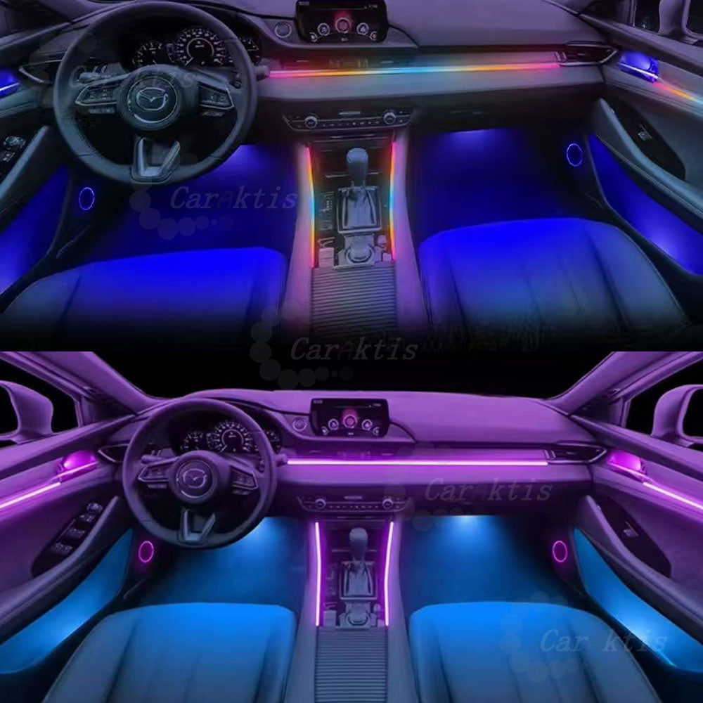 CarAkits Colorful Ambient Lighting Upgrade Kit For MAZDA  Atenza 2017-2019 Interior LED Ambient Light
