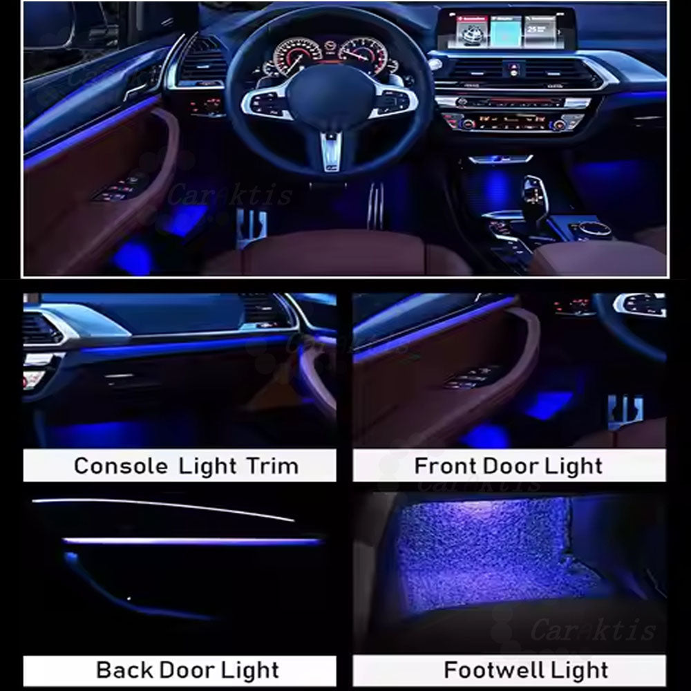 CarAktis Upgrade Symphony Ambient Lighting Kit For BMW X5 X6 F15 F16 2015-2019 Interior LED Light Accessories Trim Panel