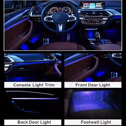 CarAktis Upgrade Symphony Ambient Lighting Kit For BMW X5 X6 F15 F16 2014-2018 Interior LED Light Accessories Trim Panel