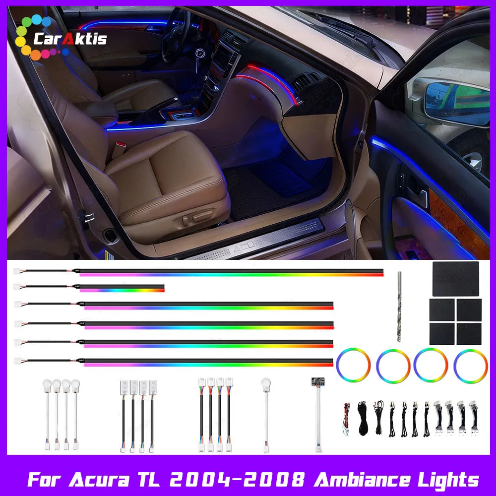 Acura TL 2004–2008 Dynamic Flow LED Interior Ambient Lighting Kit