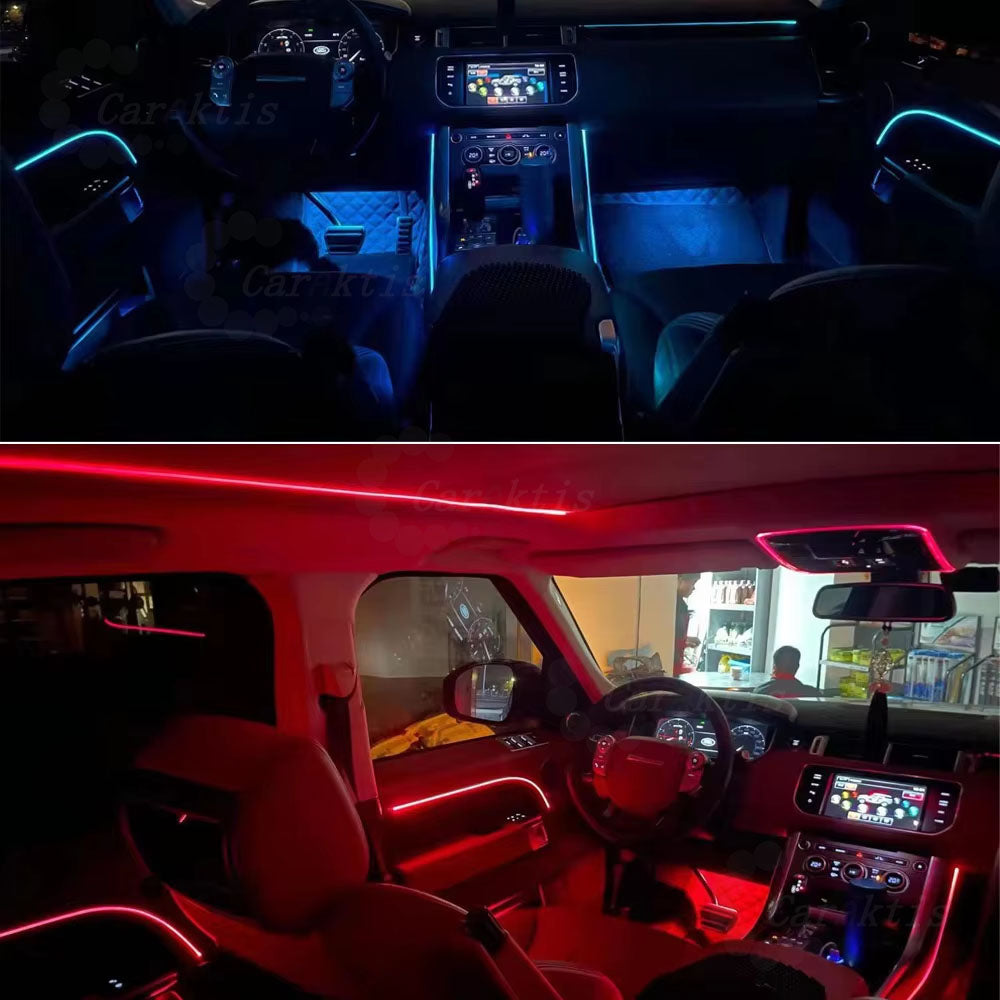 CarAktis LED 64 Colors Ambient Lighting For Range Rover Vogue 2018-2022 Car Decoration Accessories