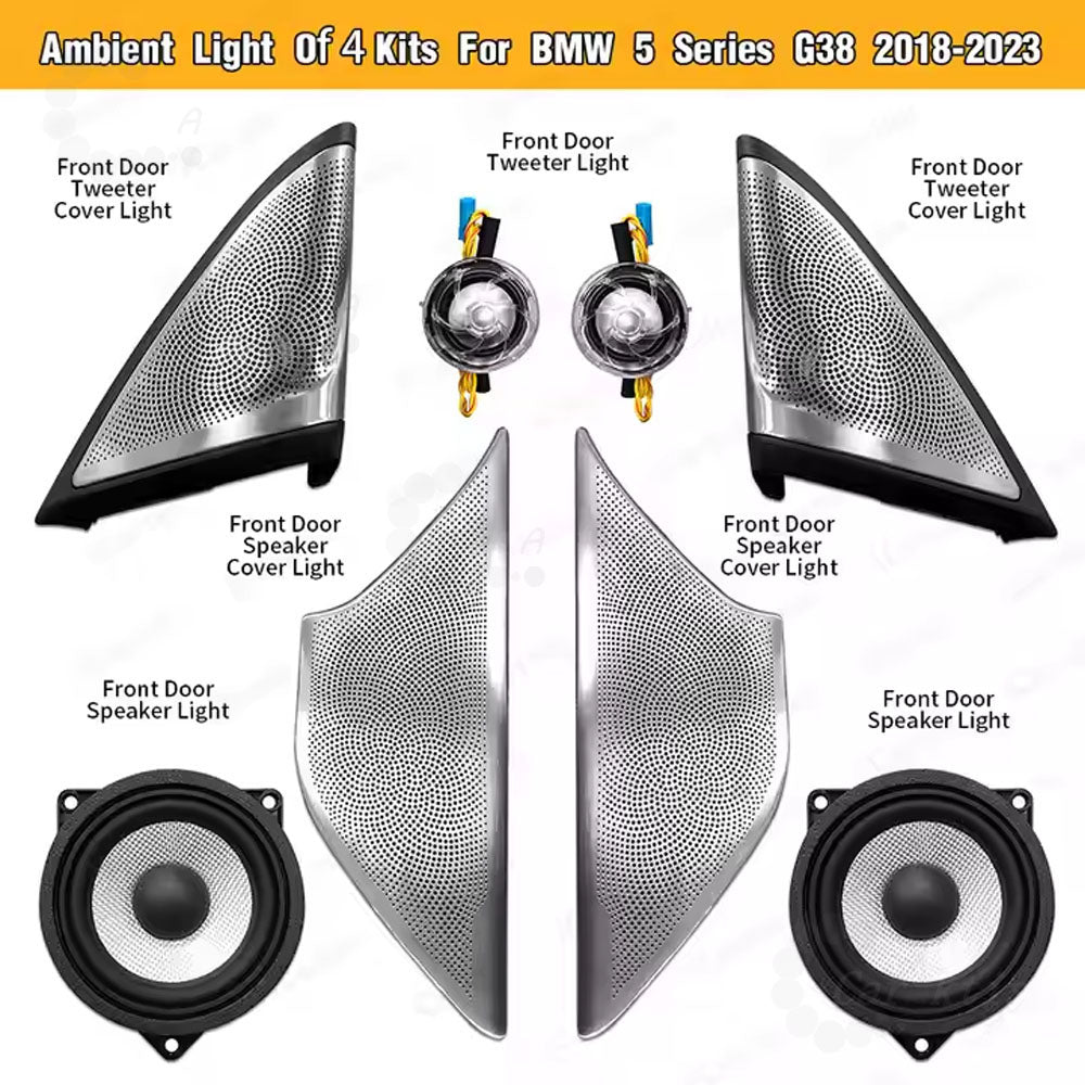 CarAktis Upgrade Symphony Ambient Lighting Kit For BMW 5 Series G30 G38 2018-2023 Interior LED Light Accessories Trim Panel