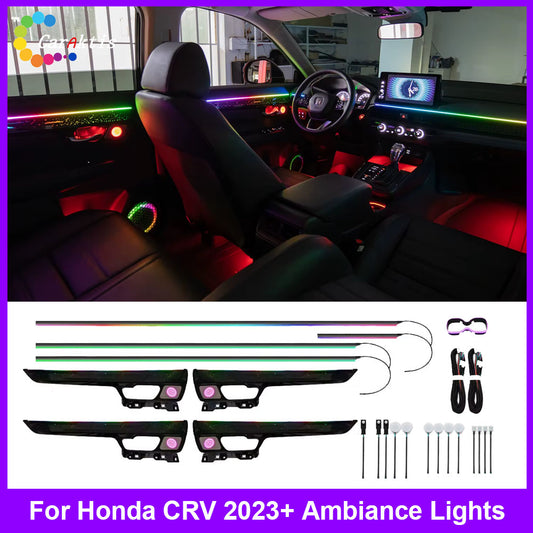 For Honda CRV 2023-2024 Active Dynamic Atmosphere Light Interior Trim Set Atmosphere Ambient Light Car Ambient Light Kit
