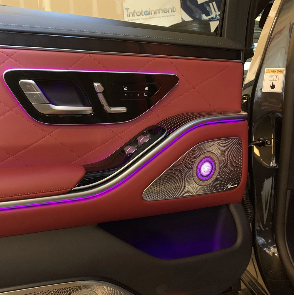 64 Colors LED For Mercedes-Benz S-class W223 2021-2024 S400 S450L S480 S500 S580 Ambient Light