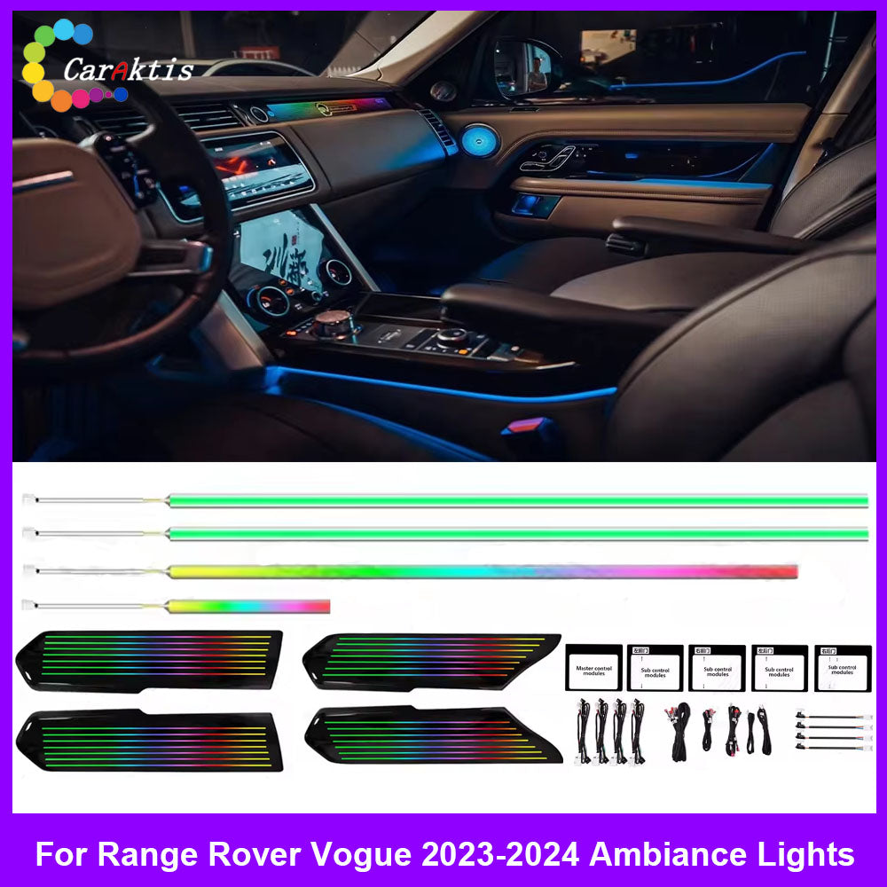 CarAktis Replace Upgrade Symphony LED Car Interior Ambient Lighting For Range Rover Vogue 2023-2024 Car Accessories