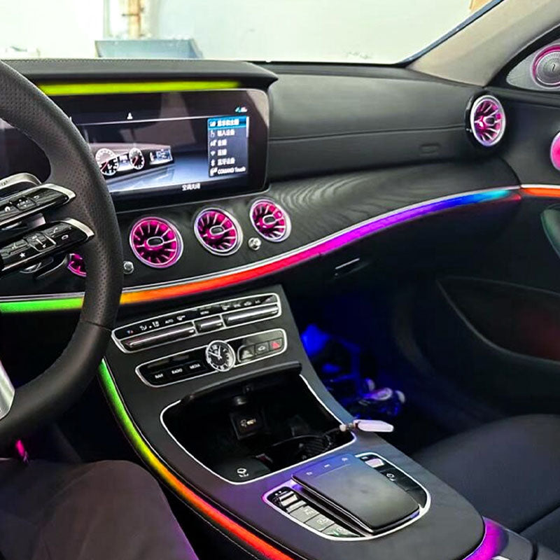 64 Colors LED Ambient Light For Mercedes-Benz W213 E-Class Coupe AMG E43 E53 E250 2016-2023 Automotive Interior Decoration