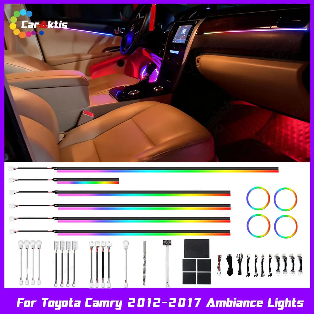 Toyota Camry (2012-2017) Interior Symphony LED Kit - Plug &amp; Play Dynamic Ambient Lights