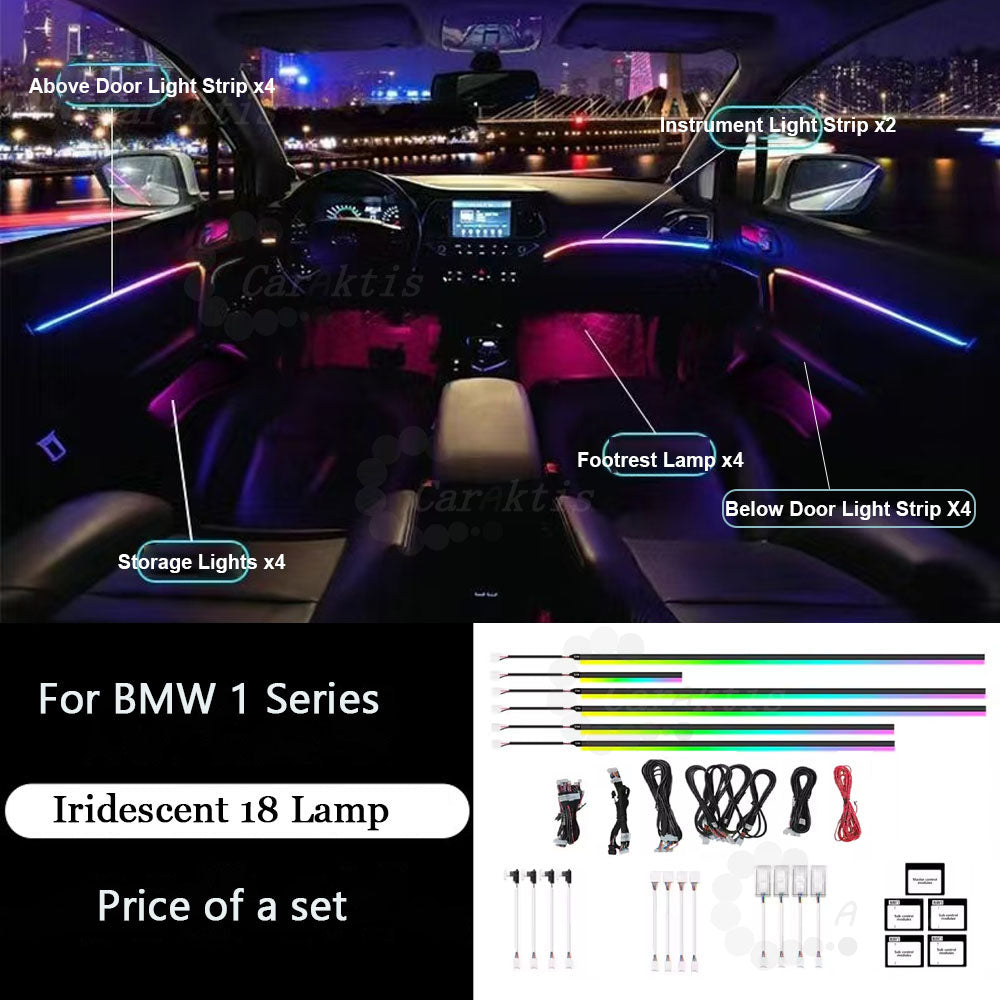 CarAktis LED Car Interior Ambient Lighting For BMW 1 Series F20 F21 Atmosphere Strip Accessories Upgrade