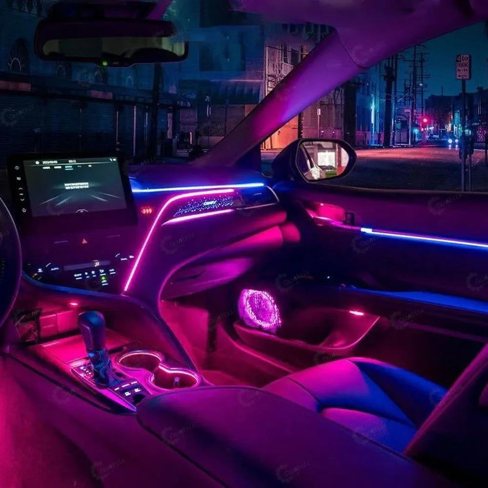 Ambient Light For Toyota Camry 2018-2024 8th Dynamic Streamer Laser Carved Atmosphere 64 Color