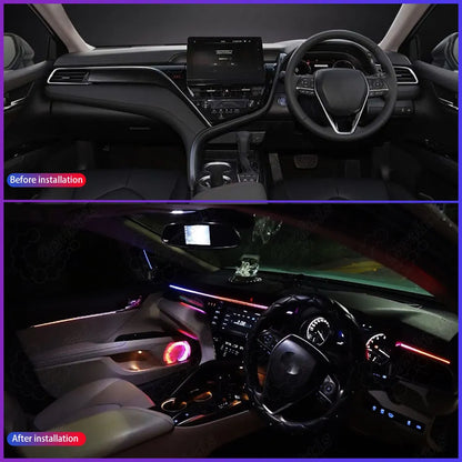 Toyota Camry 2018–2024 Right-Hand Drive RHD Ambient Light | 8th Gen LED Interior, Dynamic Streamer, 64-Color Atmosphere