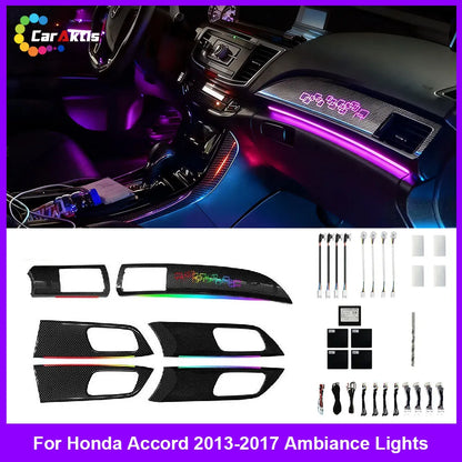 Honda Accord (2013-2017) 9th Gen Active Ambient Lighting Kit - 1:1 OEM Replacement, APP Control &amp; Dynamic Sync