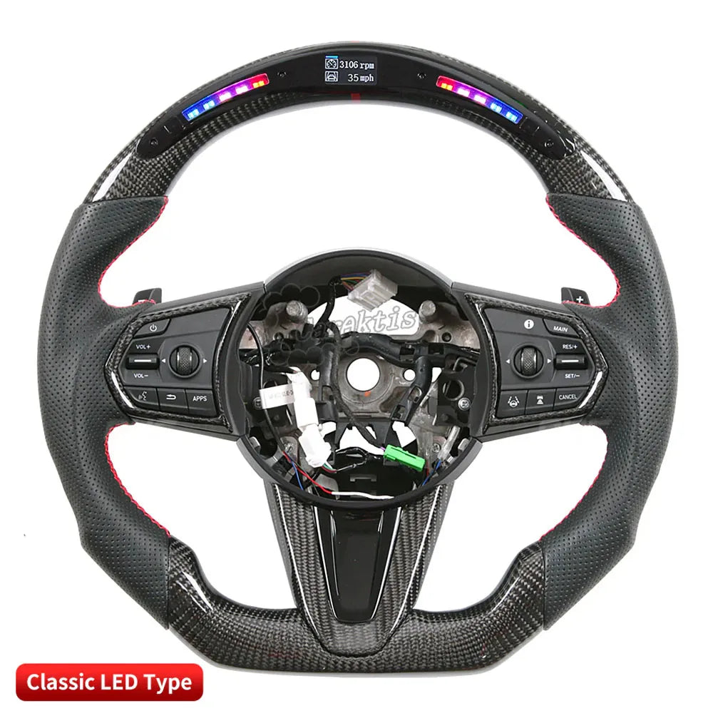 Custom Carbon Fiber Steering Wheel for 2017–2022 Acura NSX | Handcrafted Upgrade