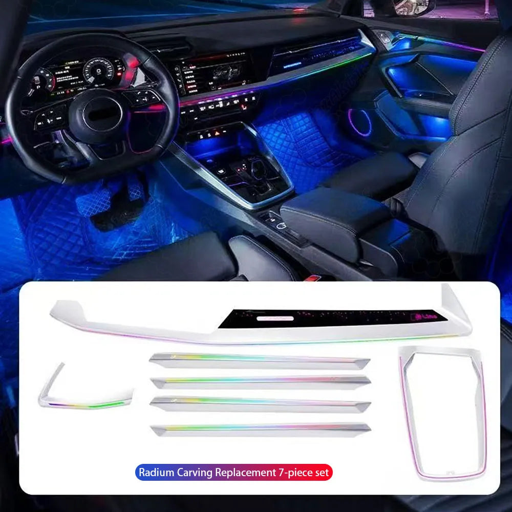 CarAkits Dynamic LED Ambient Light For  Audi 2021-2024 A3L  Interior Decoration with Colorful Features