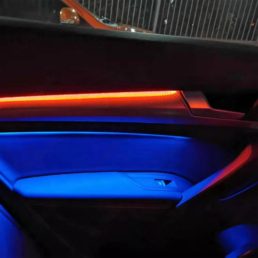 Upgrade 64 Colors Symphony Led Interior Ambient Lighting For Audi Q5 2018-2024 Atmosphere Strip Accessories
