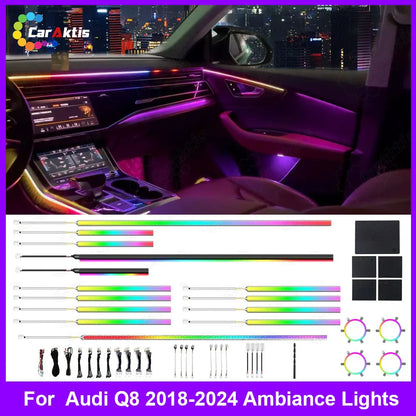 Symphony Dynamic Ambient Light Kit for Audi Q8 / SQ8 / RS Q8 (2018–2024) — OEM-Style Interior LED Lighting