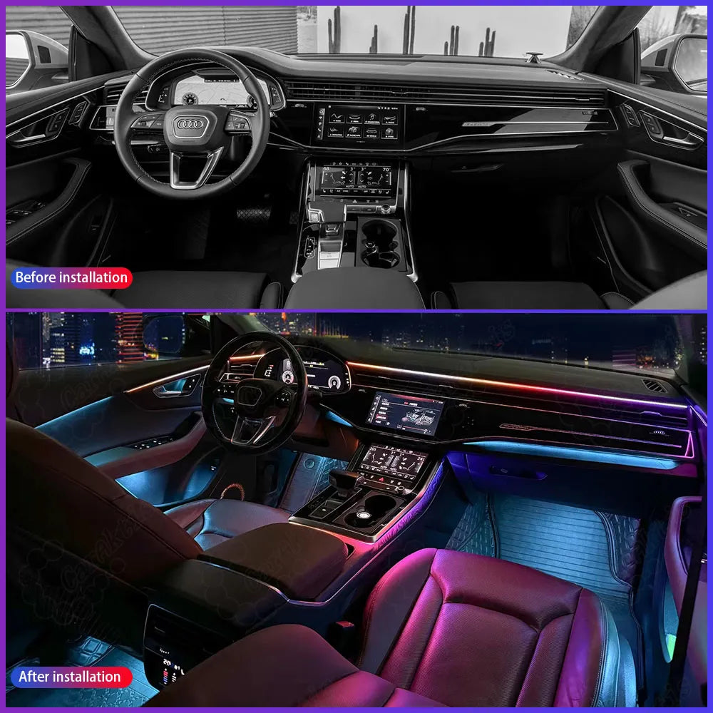 Symphony Dynamic Ambient Light Kit for Audi Q8 / SQ8 / RS Q8 (2018–2024) — OEM-Style Interior LED Lighting