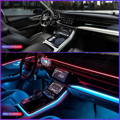 Audi Q7 2020–2025 Interior Ambient Lighting System | 64-Color Dynamic RGB LED | MMI Display Control