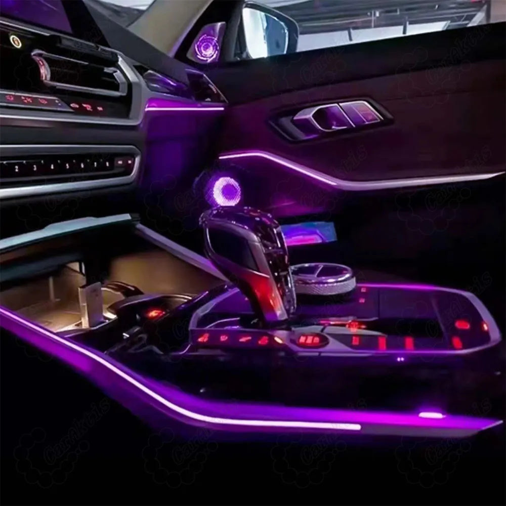 64 Colors LED Car Interior Ambient Lighting For BMW 3 Series G20 G21 G28 2020-2025 Atmosphere Strip Accessories Upgrade