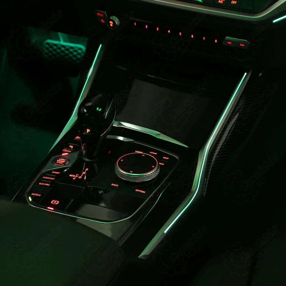 64 Colors LED Car Interior Ambient Lighting For BMW 3 Series G20 G21 G28 2020-2025 Atmosphere Strip Accessories Upgrade