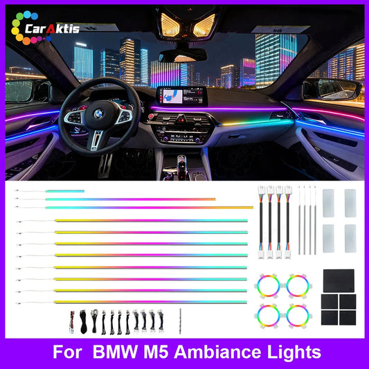 BMW M5 F10 F90 RGB LED Interior Ambient Lighting Kit – Plug & Play OEM Style Upgrade