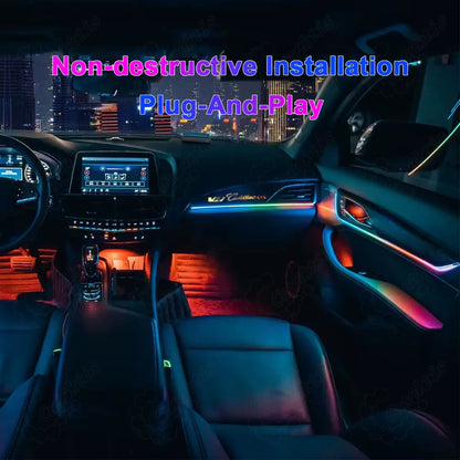 Dynamic Ambient Lighting Kit for Cadillac CT5 2020–2025 – Rainbow Symphony Design