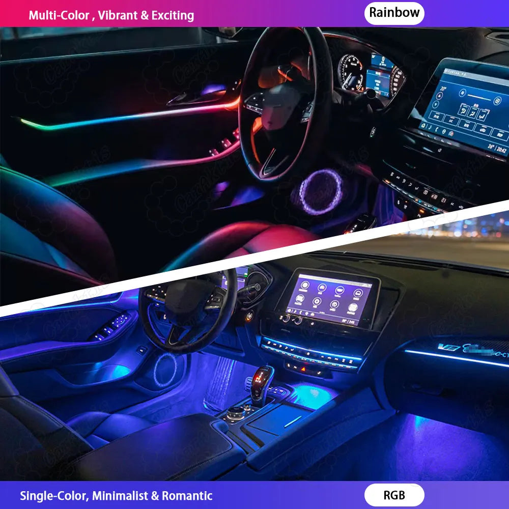 Dynamic Ambient Lighting Kit for Cadillac CT5 2020–2025 – Rainbow Symphony Design