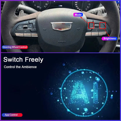 Dynamic Ambient Lighting Kit for Cadillac CT5 2020–2025 – Rainbow Symphony Design