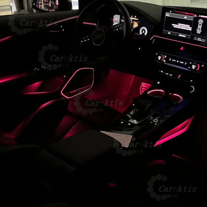 CarAkits Dynamic Ambient Light Kit For Audi A4L 2017-2024  Atmosphere Lamp Interior Lighting Modification