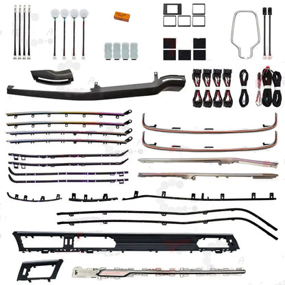 CarAkits 64 Colors Dynamic Ambient Light For Audi A6L C7 2019-2024 Illuminated Automotive Interior Decoration