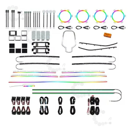 Upgrade 64 Colors Symphony Led Interior Ambient Lighting For Audi Q5 2018-2024 Atmosphere Strip Accessories