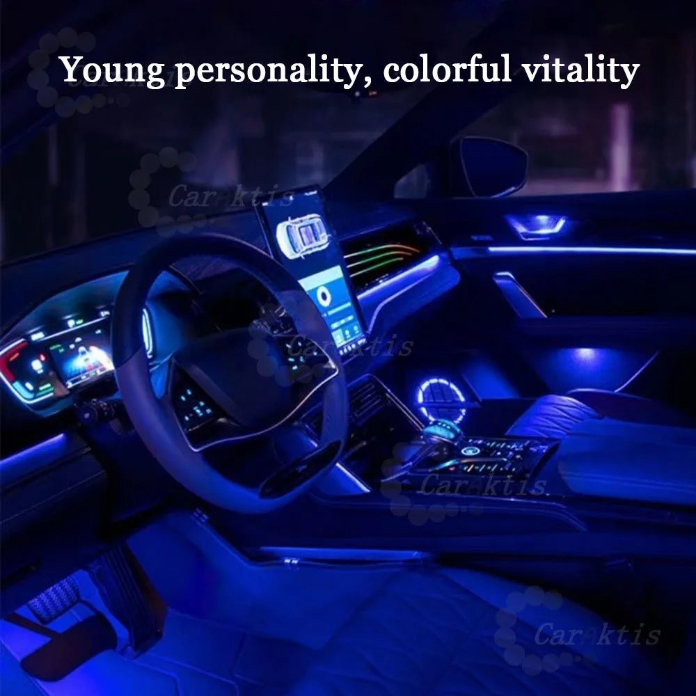 CarAkits LED Automobile Interior Decor For BYD Don 2021-2023 64 Colors Ambient Lights