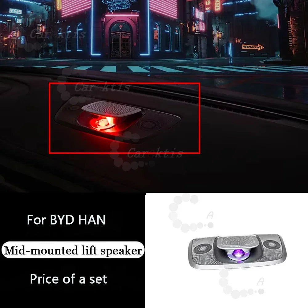 CarAkits For BYD Han 2020-2023 64 Colors LED Ambient Light Modified Interior Auto Parts