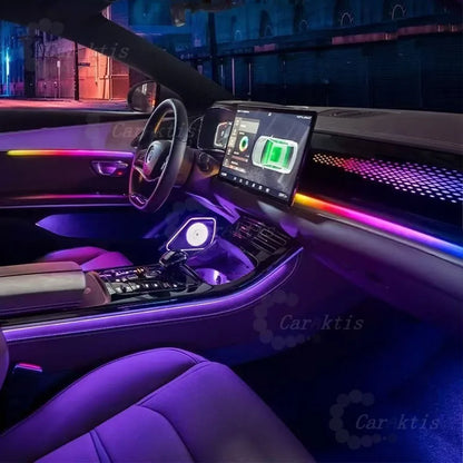 CarAkits For BYD Han 2020-2023 64 Colors LED Ambient Light Modified Interior Auto Parts