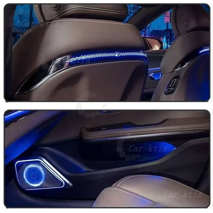 CarAkits For BYD Han 2020-2023 64 Colors LED Ambient Light Modified Interior Auto Parts