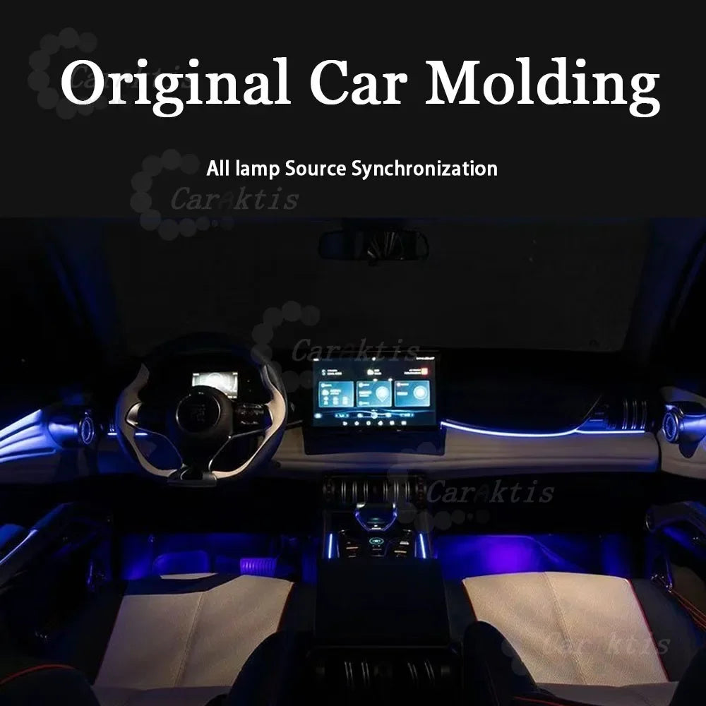 CarAkits Ambient Lighting Led Upgrade For BYD Yuan Plus 2022-2023 Dynamic Lighting Car Interior Decoration