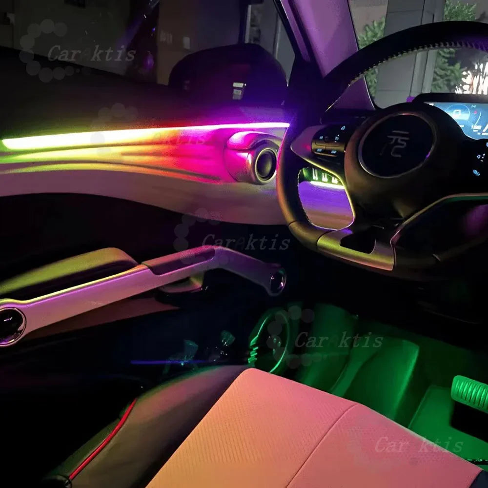 CarAkits Ambient Lighting Led Upgrade For BYD Yuan Plus 2022-2023 Dynamic Lighting Car Interior Decoration