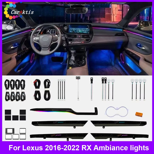 CarAkits Symphony LED Ambient Light For Lexus RX 2016-2021 Dynamic Lighting Interior Accessories