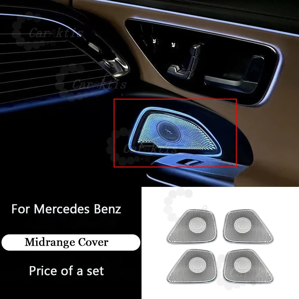 CarAkits 64 Colors LED Ambient Light For Mercedes-Benz W177 W118 W247 A/B/CLA 2020-2024 Automotive Interior Decoration