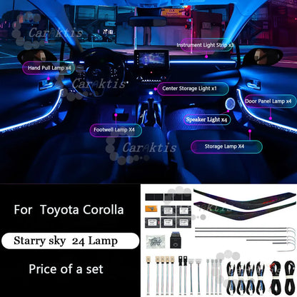 CarAkits Symphony LED Ambient Light For Toyota Corolla 2019-2023 Dynamic Atmosphere Strip Accessories