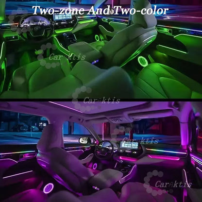 LED Atmosphere Light For Toyota Highlander 2015-2021 Dynamic Ambient Lighting 64 Colors