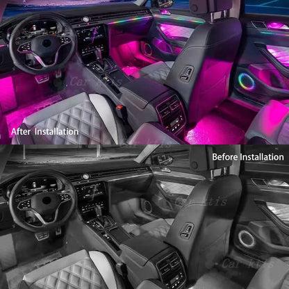 CarAkits Symphony Auto LED Ambient Light For Volkswagen Magotan 2017-2023 Dynamic Lighting Interior Decoration