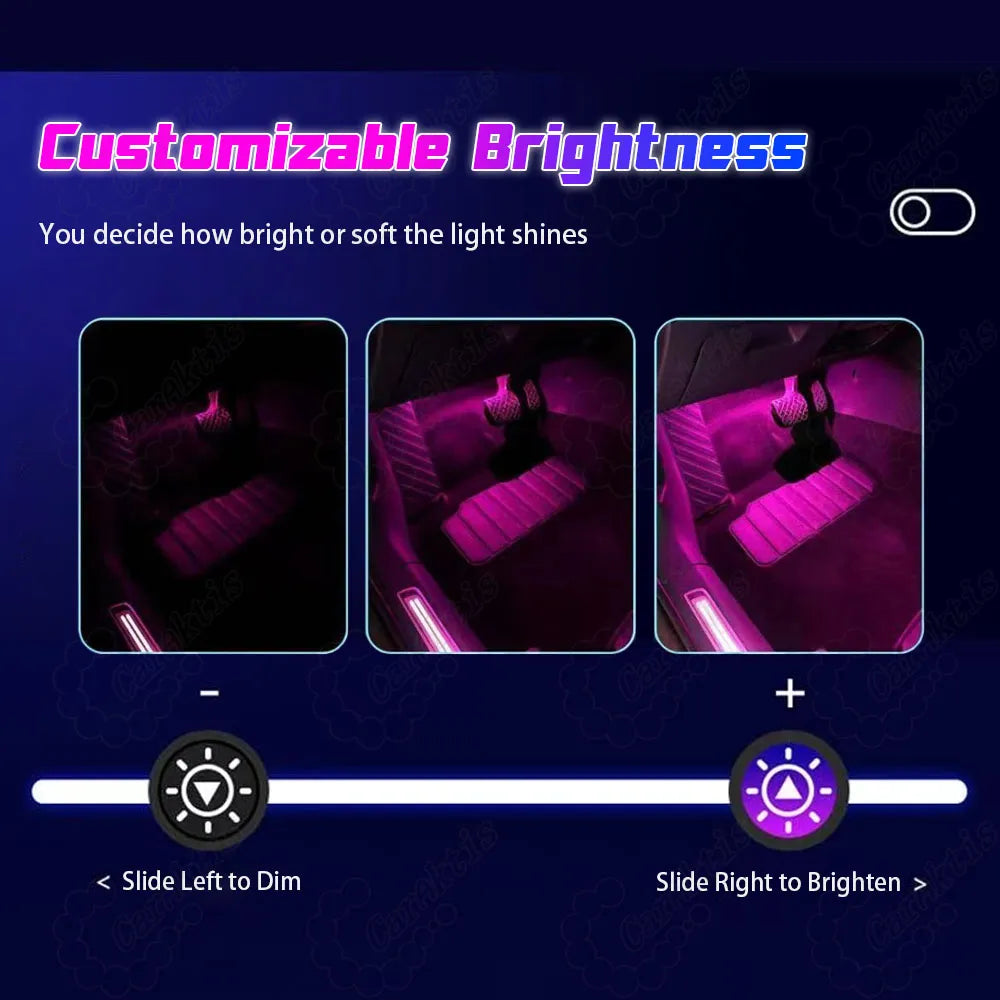 Cadillac CT4 2020–2025 Interior Ambient Lighting Upgrade – Dynamic 64-Color Rainbow Symphony Kit