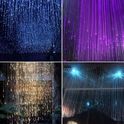 Car Panoramic Sunroof New Universal Automotive Parts Romantic Sunroof Fiber Optic Starry Sky Ceiling Colorful +Meteor